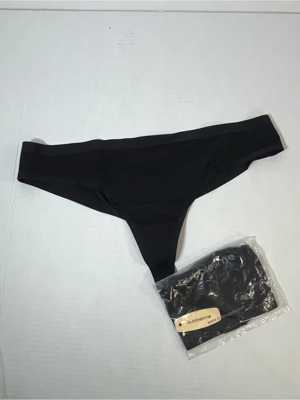 Seamless Black Thong Underwear - Bubblelime Set of 2